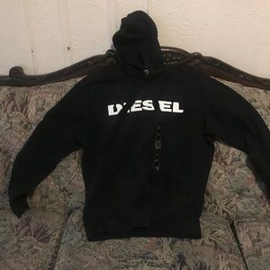 Diesel black hooded sweater